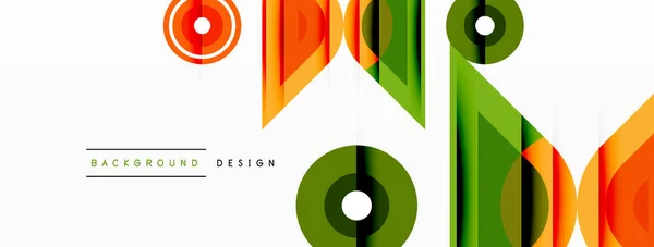 Triangles Colorés Fond Formes Rondes Modèle Pour Papier Peint Bannière — Image vectorielle