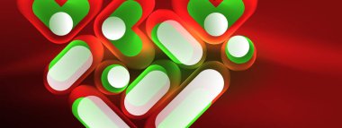 Neon dairesi soyut arkaplan. Duvar kağıdı, afiş, sunum, arkaplan şablonu