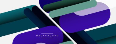 Soyut arkaplan. Yuvarlak şekiller, gri arkaplanda çizgiler. Duvar kağıdı afişi veya iniş sayfası için vektör illüstrasyonu