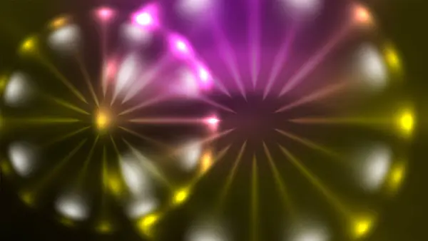霓虹灯圈 神奇的能量空间光概念 抽象的背景墙纸设计 — 图库矢量图片