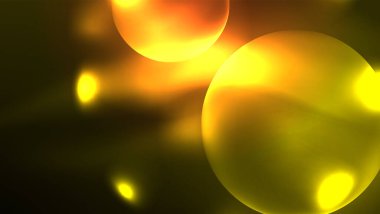 Neon parlayan daireler, sihirli enerji uzay ışığı konsepti, soyut arka plan duvar kağıdı tasarımı