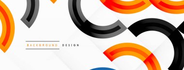 Değişik tonlara ve renklere sahip canlı ve göz alıcı bir tasarıma sahip renkli çemberler girdap ve dinamik bir etki yaratıyor.