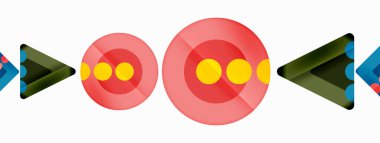 Triangles and circles abstract background for wallpaper, banner, background, card, book Illustration, landing page