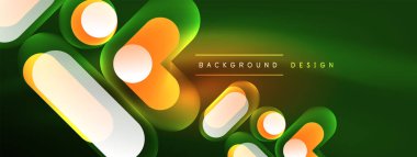 Neon dairesi soyut arkaplan. Duvar kağıdı, afiş, sunum, arkaplan şablonu