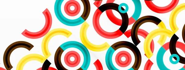 Красочный Круг Абстрактный Фон Ярким Привлекательным Дизайном Который Включает Себя — стоковый вектор