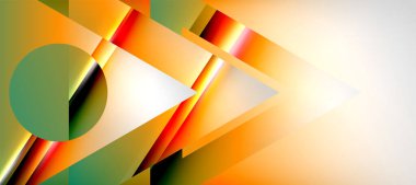 Triangle abstract background with shiny and glossy effects. Vector Illustration For Wallpaper, Banner, Background, Card, Book Illustration, landing page