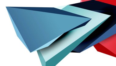 Vektör 3d düşük polimetrik üçgen geometrik tasarım elementleri