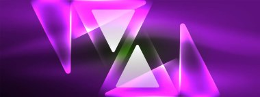 Canlı Geometrik Neon Parlak Hat Arkaplanı. Biçimlerin, Satırların, Renklerin ve Parıltının Cesur ve Çarpıcı Gösterimi, Gelecekçi Modern Tasarımlar İçin Mükemmel, Yüksek Teknolojik Sunumlar, Teknoloji Web Sayfaları