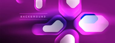 Parlayan neon geometrik elementler soyut arkaplan. Neon ışığı ya da lazer gösterisi, elektrik akımı, güç hatları, tekno kuantum enerji dürtüsü, parlayan sihirli dinamik çizgiler.