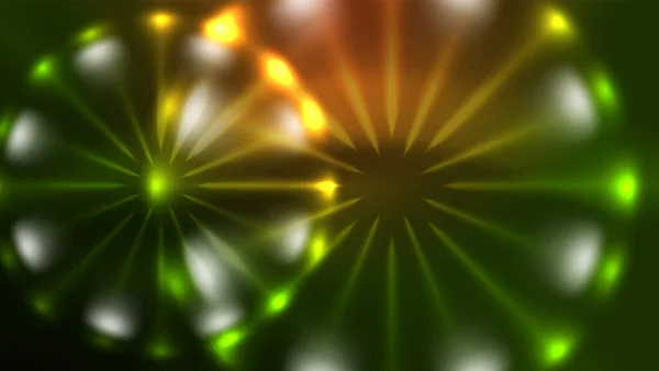 Neon Gloeiende Cirkels Magische Energie Ruimte Licht Concept Abstracte Achtergrond — Stockvector
