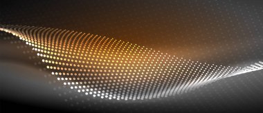 Pürüzsüz bir neon dalgası içeren parlak ve şık bir tasarım. Karanlık bir arkaplanda parlıyor. Her projeye modern ve keskin bir dokunuş eklemek için mükemmel.