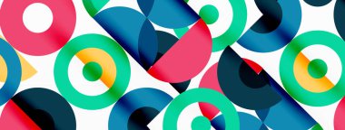 Temiz bir çember arka planı. Duvar kağıdı, pankart, arkaplan veya iniş için renkli şablon