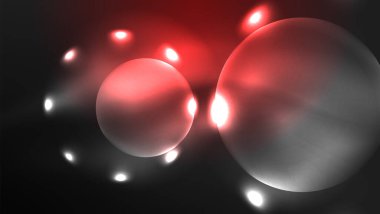 Parlak parlak ışık efektli daireler, soyut arkaplan duvar kağıdı tasarımı