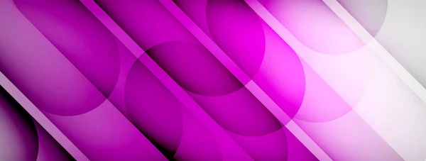 Light Geometric Abstract Background Lines Circles — Stock vektor