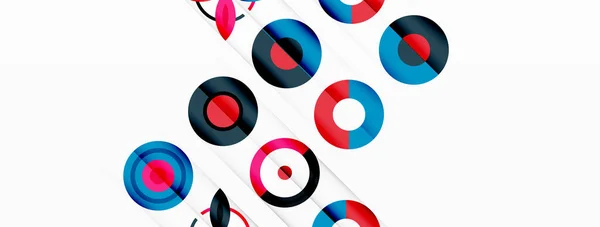 stock vector Colorful circles in a grid composition abstract background. Design for wallpaper, banner, background, landing page, wall art, invitation, prints, posters