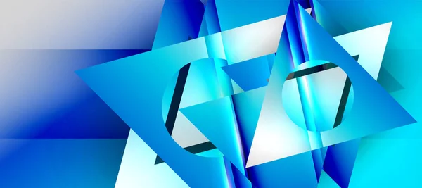 Triangle Abstract Background Shiny Glossy Effects Vector Illustration Wallpaper Banner — Vector de stock