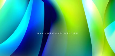 Soyut arkaplan renklerine sahip güzel sıvı şekiller