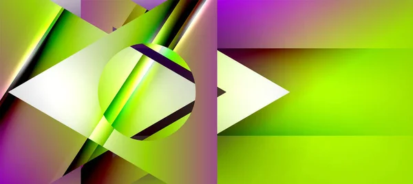 Triangle Abstract Background Shiny Glossy Effects Vector Illustration Wallpaper Banner — ストックベクタ