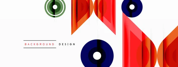 Fargerike Triangler Sirkler Abstrakt Bakgrunn Design Tapeter Banner Bakgrunn Landingsside – stockvektor