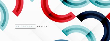 Renkli çember soyut arkaplan. Duvar kağıdı, afiş, sunum, arkaplan şablonu