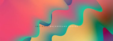 Kapaklar, şablonlar, el ilanları, pankartlar, broşürler, afişler için sıvı renk dinamik soyut arkaplan dalgaları