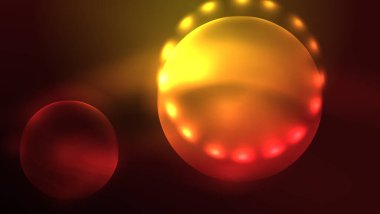 Parlak parlak ışık efektli daireler, soyut arkaplan duvar kağıdı tasarımı