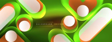 Neon dairesi soyut arkaplan. Duvar kağıdı, afiş, sunum, arkaplan şablonu