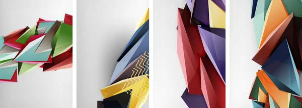 Triángulo Vector Fondo Abstracto Diseño Negocios Tecnología Para Papel Pintado — Vector de stock