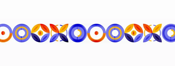 Cercles Colorés Fond Abstrait Tech Design Pour Papier Peint Bannière — Image vectorielle