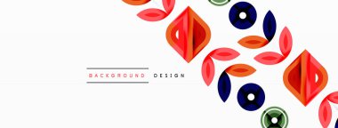 Renkli üçgenler ve soyut çemberler. Duvar kağıdı, afiş, arkaplan, iniş sayfası, duvar sanatı, davetiye, baskılar, posterler için tasarım