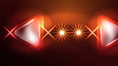 Karanlıkta ışık efektli tekno neon üçgenler