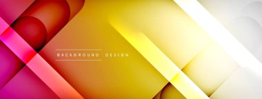 Soyut arkaplan - geometrik bileşim ışık ve gölgelerle oluşturuldu. Teknoloji veya iş dijital şablonu