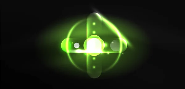 นหล งวงกลมเทคโนแสงน ออนท องแสงแบบอ กษร — ภาพเวกเตอร์สต็อก