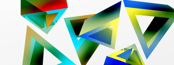 Triangle Abstract Background Vector Basic Shape Technology Business Concept Composition — 스톡 벡터