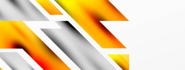 Modern trend minimalist soyut arka plan. Geometrik desen tasarımı, 3 boyutlu ve gölge efektleri. Vektör İllüstrasyonu