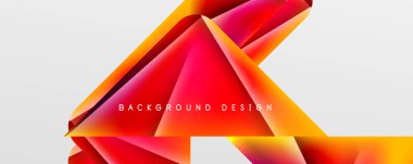 Triangle fluid color gradient abstract background. Vector Illustration For Wallpaper, Banner, Background, Card, Book Illustration, landing page