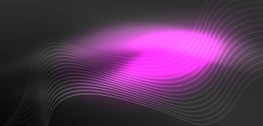 Soyut arkaplan neon dalgası. Duvar kağıdı, afiş, arkaplan, iniş sayfası, duvar resimleri, davetiyeler, posterler için yüksek teknoloji tasarımı