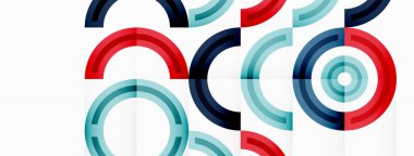 Renkli çember soyut arkaplan. Duvar kağıdı, afiş, sunum, arkaplan şablonu