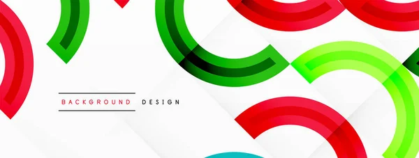 Colorato Cerchio Sfondo Astratto Con Design Vibrante Accattivante Che Incorpora — Vettoriale Stock