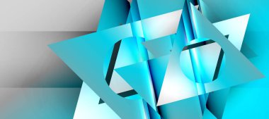 Triangle abstract background with shiny and glossy effects. Vector Illustration For Wallpaper, Banner, Background, Card, Book Illustration, landing page