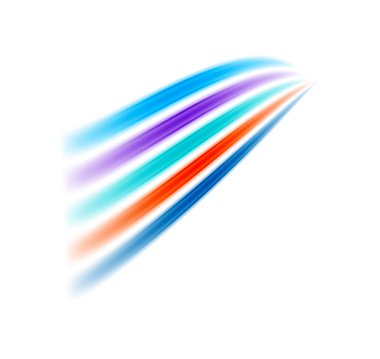 Herhangi bir projeye renk katmak için mükemmel, dinamik bir kompozisyonda düzenlenmiş gökkuşağı renkli çizgileri içeren canlı ve oyuncu bir tasarım.