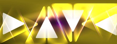 Canlı Geometrik Neon Parlak Hat Arkaplanı. Biçimlerin, Satırların, Renklerin ve Parıltının Cesur ve Çarpıcı Gösterimi, Gelecekçi Modern Tasarımlar İçin Mükemmel, Yüksek Teknolojik Sunumlar, Teknoloji Web Sayfaları