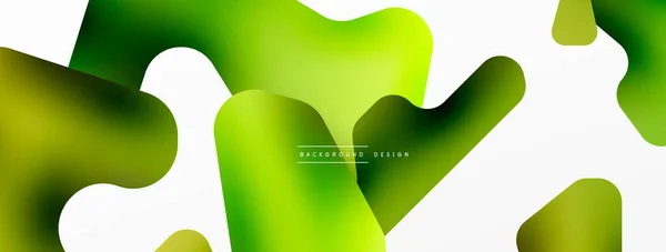 Colorful Bright Abstract Shapes Composition Digital Web Futuristic Template Wallpaper — Vetor de Stock