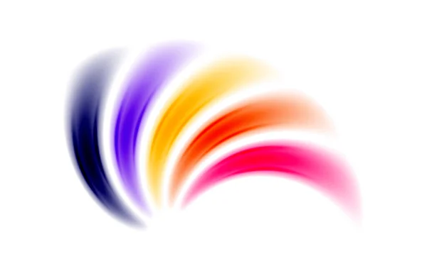 Яркий Игривый Дизайн Радужными Цветовыми Линиями Расположенными Динамической Композиции Идеально — стоковый вектор