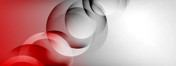 Light Geometric Abstract Background Lines Circles — Vettoriale Stock