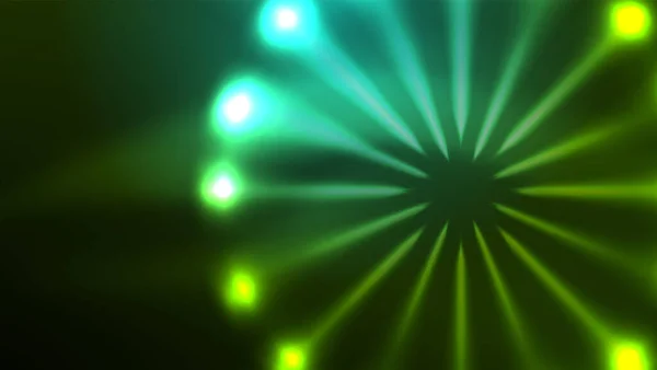 Неонові Сяючі Кола Концепція Світлового Простору Магічної Енергії Абстрактний Дизайн — стоковий вектор