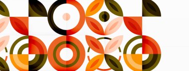 Renkli çemberler soyut arkaplan. Duvar kağıdı, afiş, arkaplan, iniş sayfası, duvar resimleri, davetiyeler, posterler için yüksek teknoloji tasarımı