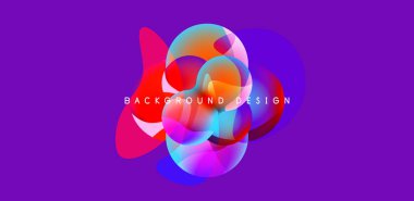 Spheres and circles abstract background, trendy colorful design. Vector Illustration For Wallpaper, Banner, Background, Card, Book Illustration, landing page