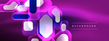 Parlayan neon geometrik elementler soyut arkaplan. Neon ışığı ya da lazer gösterisi, elektrik akımı, güç hatları, tekno kuantum enerji dürtüsü, parlayan sihirli dinamik çizgiler.