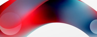 Fluid abstract background, round shapes and circle flowing design for wallpaper, banner, background or landing